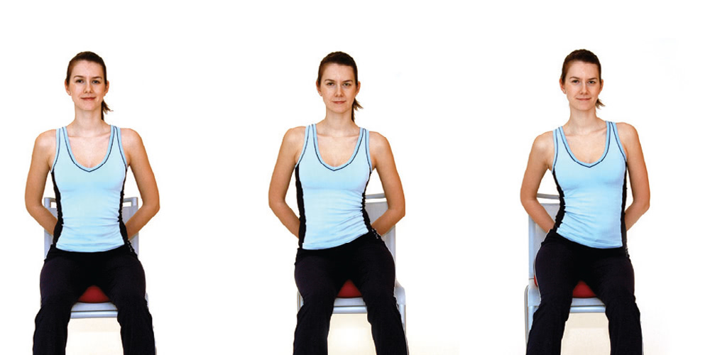 Balansowanie ciałem podczas siedzenia 